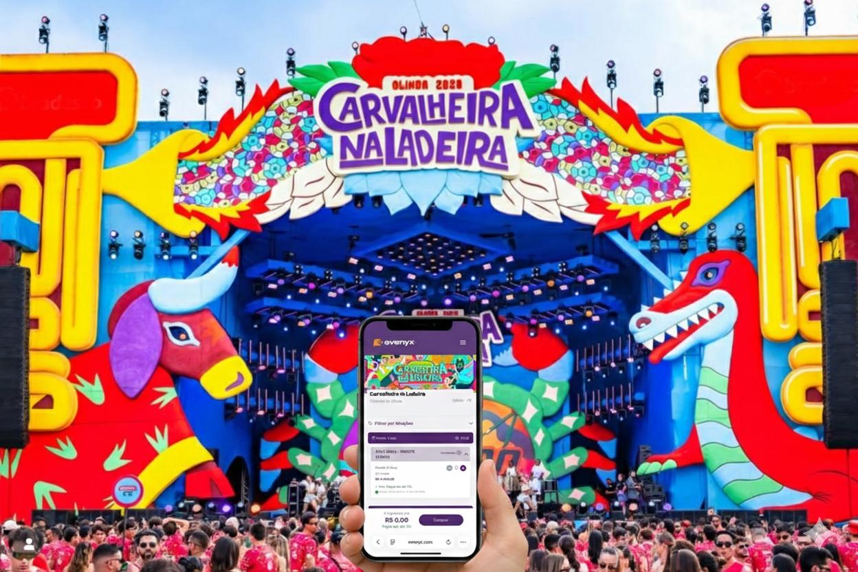 Carvalheira na Ladeira: ingressos já à venda na Evenyx em até 11x sem juros no Carnê Parcelado